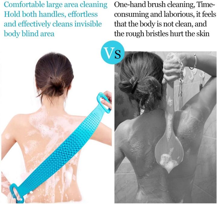 Body%20Wash%20Silicone%20150g%2062%20x%2011cm%20Body%20Scrubber%20Belt%20Double%20Side%20Shower%20Belt%20Silicone%20Bath%20Body%20Brush%20A%20One%20Back%20Cleaning%20Exfoliating%20Body%20Scrubber%20Bath%20Shower%20Towel%20Silicone%20Body%20Wash%20Scrubber%20Belt%20for%20Men%20and%20Women%20-%20Image%203