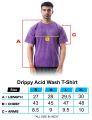 Drippy Acid Wash Tshirt - Purple-Active wear-Casual Wear-Half Sleeve T-shirt-Cotton T-shirt-SoftT-shirt. 
