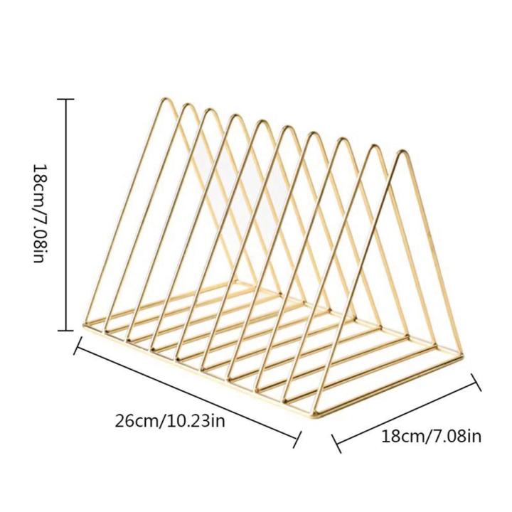 Triangle%20Book%20Rack%20Magazine%20Holder,%209%20Sections%20Iron%20Art%20Vintage%20Desktop%20File%20Organizer%20Bookshelf%20for%20Magazines,%20Books,%20Newspapers%20in%20Bathroom,%20Family%20Room,%20Office,%20Den%20-%20Image%204
