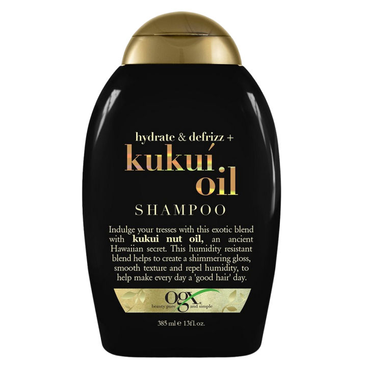 OGX Hydrate + Defrizz Kukui Oil Shampoo, 13 Ounce