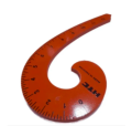 Wooden French Curve - shape scale for Sholder,Gol gala , neckline, armhole, sleeve caps, pocket cutting designers -Tailoring Scale for Measuring in high quality.. 