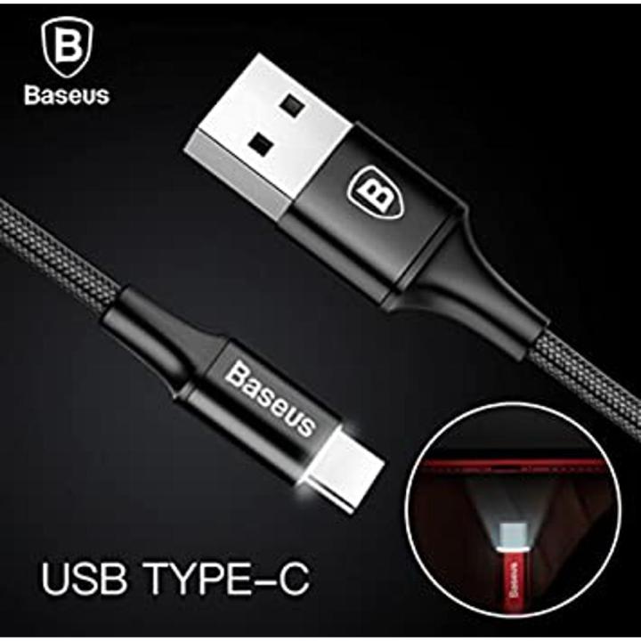 LED Light USB Type C Fast Charging Cable  For Xiaomi 6 Samsung S8 OnePlus 5
