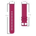 For Amazfit BIP U 20mm Solid Color Soft Silicone Watch Band. 