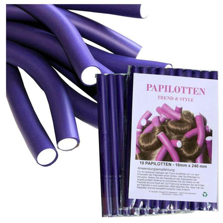 Pack Of 10 - Bendy Twist Hair Rollers Curling Rods No Heat Hair Curlers