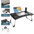 Folding table for computer tray bed table portable bed lectern for reading on bed small computer table breakfast tray reading stand for bed. 