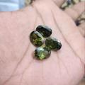 Original Zircon Stone Green Color 12.0 crt ± 1crt Gems Stone for ring round shape stone. 
