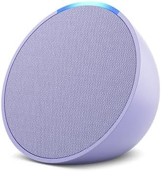 Amazon Echo Pop | Full sound compact smart speaker with Alexa | Full Range Sound Portable Alexa Music Speaker | Multi-Room Audio WiFi Speaker  |  Voice-Activated Speaker