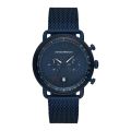 Emporio Armani Men’s Quartz Stainless Steel Blue Dial 43mm Watch AR11289 Stainless Steel Wrist Watch For Men. 
