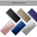 For Samsung Galaxy A20 Clear Mirror Flip Stand Smart View Case Cover Casing. 
