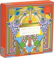 Liberty Books | Frank Lloyd Wright Imperial Hotel Peacock Rug 500 Piece Foil Puzzle by Sarah Mcmenemy. 