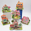DIY 3D Jigsaw Puzzle Toys Paper and EPS Foam Board for Kids and Adults Fun and Creative DIY Toy Model Building kit for Kids Toys for Girls and Boys. House Series. 