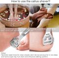 Stainless Steel Foot Scraper Blades Skin Callus Remover Trimmer feet Shaver Pedicure Care Tools Set with 10 Blade. 