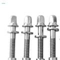 6Pcs Drum Tension Rods Rust Resistance 6mm for Snare Drum Percussion Instrument Replacement Accessory. 