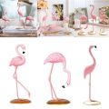 Home Decor Supplies Elegant Pink Flamingo Resin Ornament Home Living Room Office Bedroom Garden Desktop Decor Cute Animal Shape Decorative Ornaments. 