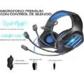TM8 Gaming Headset With Mic For PC,PS4, Xbox One Over-Ear Headphones With Lights. 