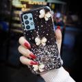 For Samsung Galaxy A72 Cover Fashion 3D Diamond Butterfly Shiny Glitter Starry Space Phone Case Clear Soft TPU Silicone Shockproof Protective Back Cover. 