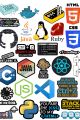 Coding & Programming Sticker for Laptop, Mobile, and Journal – Funny Software Engineer Quotes Decals Pack Of 28 Stickers Each Size 2Inchx2Inch Sticker. 