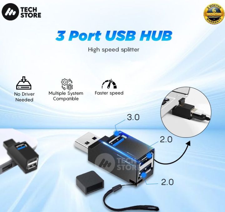 3 Port USB Hub Price in Pakistan | High-Speed USB Splitter