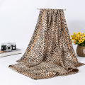 Tudung Satin Leopard Printed Shawl Size 90*90 CM. 