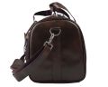 Leather Duffle Bag - Dark Brown. 