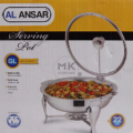Chafing Dish & Serving Platter | Alpha 22cm Round Stainless Steel Chafing Dish & Serving Platter - 2.5L Capacity Buffet Dish for Dining Table & Home Use. 