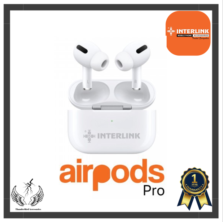 Interlink Airpods Pro: True Wireless Freedom, Extended Battery Life, Smart Touch Controls, Wireless Charging
