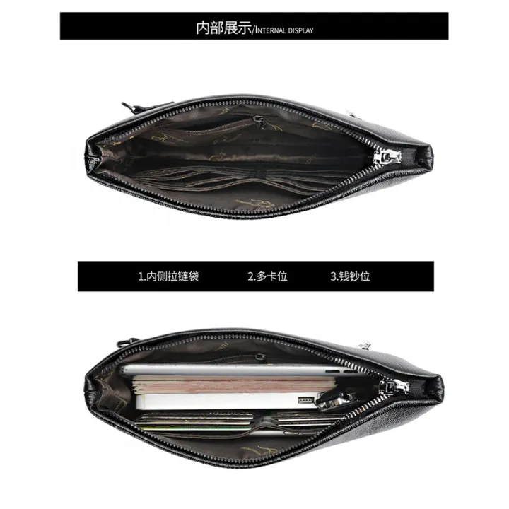 DGSenpi%20Pattern%20Embossed%20Men's%20Clutch%20New%20Large%20Capacity%20Envelope%20Bag%20European%20and%20American%20Men's%20Clutch%20Korean%20Men's%20Bag%20Briefcase%20-%20Image%204