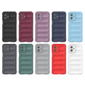 Lereach For Motorola Moto G54 Mobile Cover Liquid Silicone Skin-Friendy Concave-Panel Back Cover. 