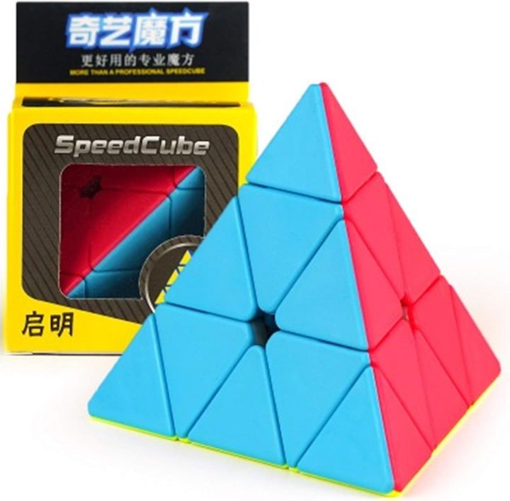 Odeez QIYI Pyramid Cube 3x3 Speed Cube Magic Cube Rubik Cube 3D Puzzle Toy