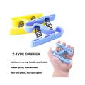 Z Shape Hand Gripper Brand New Strong Spring with Hard and unbreakable Plastic Green Color Available Best for Hand Exercise. 