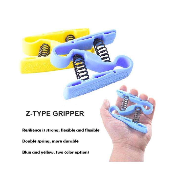 Z Shape Hand Gripper Brand New Strong Spring with Hard and unbreakable Plastic Green Color Available Best for Hand Exercise