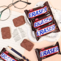 01 Bar/Pc Stationery Novelty Chocolate Eraser Cute Kawaii Wiping Eraser Traceless Funny Pencil Rubber Student. 
