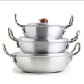 King Cook Baby Wok Karahi Set - Pack of 3 pcs | Premium Cookware Set with Lids | Trending Kitchen Essential. 