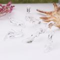 24pcs Plastic Mini Glass Slipper 3D High Heel Shoe Shape Party DIY Decorations Cake Decoratiing Tools DIY  Pink Clear Hot. 