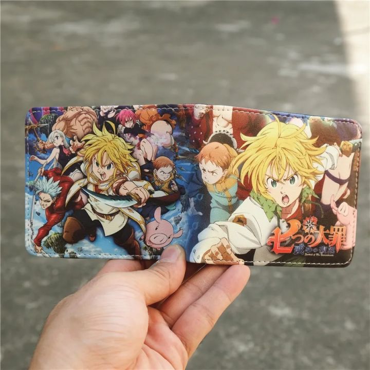 【beauty code】Seven Deadly Sins Meliodas Elizabeth Hawk PU Leather Purse Bag Holder Layer Cool 2style Ladies wallet