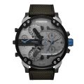 Diesel DZ7420 Nylon & Silicone Strap Wrist Watch (Four Time zone) For Men. 