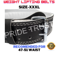 Weight Lifting Belts, Size XL, XXL AND XXXL Export Quality. 