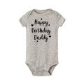 Happy Birthday Daddy Baby Romper Dad Party Boys Girls Outfit Bodysuit Infant Summer Toddler Newborn Baby Clothes Fathers Gifts. 