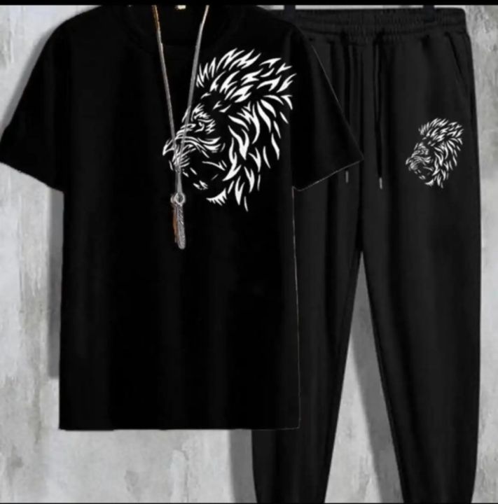 Tiger Printed Tracksuit For Mens&Boys Summer Collection