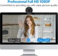 EMEET SmartCam C950 Webcam for PC, 1080P Webcam with Microphone&Privacy Cover, Auto Light Correction, 70° FOV for Personal Use, Plug&Play Web Cam Protect Data, Perfect for Office Professionals&Remote Workers. 