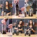 Portable Stainless Steel Heat Resistant Glass French Press Coffee Maker TeaPot  20 oz (600 ml) Espresso and Tea Maker. 