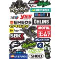 Vinyl waterproof sticker for motorcycle decals motor bike Racing scooter helmet decoration stickers. 