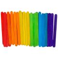 Pack of 150 Multi Color Small Ice Cream Sticks Wooden Popsicle Sticks for DIY Craft Creative Designs. 