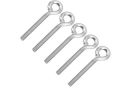 Keebgyy 5 Pieces M10 Stainless Steel Eye Bolt Threaded Eyelets Welded Closed Screw Rod Eye Bolts Long Marine Grade Stainless Steel Shoulder Eyelet uk import E C587. 