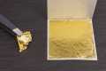 Golden/Silver/Copper Foil Leaf Sheet (6x6 Inch Each) - 100 Pcs. 