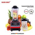 Silver Crest Heavy Duty German Powerful Blender 2 in 1 4500 Watts Power full motor 2L Large capacity Unbreakable Jug and 700ML Chopper Multifunctional Blender For Smoothie, Milkshake Juicer, Ice Crusher, Electric Grain Grinder, 15 Rotating Speeds, RED , |. 