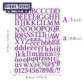 Green forest Letter Stickers Strong Stickiness Mailbox Numbers Labels Alphabet Stickers. 