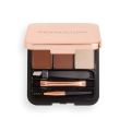 Makeup Revolution Brow Sculpt Kit Medium Brown. 
