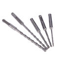 (Pack Of 5pcs/set) 2 Pits 2 Slots SDS Shank Electric Hammer Drill Bit Set SDS PLUS Rotary Hammer Impact Drill Bit Concrete Hilti Drill 4mm 5mm 6mm 7mm 8mm. 