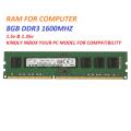 Computer Ram 8GB DDR3-1600Mhz \ PC3-12800. 